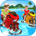 Kids Water Surfing Bike Racing