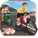 Kids Bicycle Rider Street Race