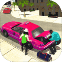 Pink Girl Crazy Taxi Driver 3D