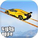 Longest Tightrope Mega Ramp Car Racing Stunts Game