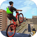 Rooftop BMX Bicycle Stunts