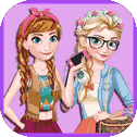 ❄ Modern Sisters Princess Makeup Dress up Game ❤