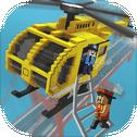 Blocky Helicopter City Heroes